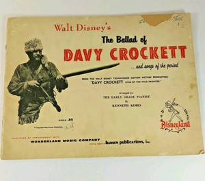 WALT-DISNEY-039-S-THE-BALLAD-OF-DAVY-CROCKETT-WONDERLAND-MUSIC-CO-1955