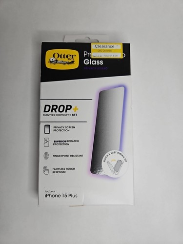 Otterbox Apple iPhone 15 Plus Premium Pro Privacy Guard Glas
