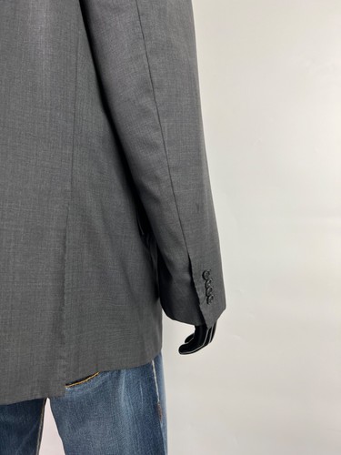 Kiton Men's Gray Plaid Wool Blazer Jacket Size 58 - Picture 5 of 17