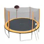 SkyBound 14ft Trampoline with Enclosure Net, Outdoor Trampoline for Kids & Adult