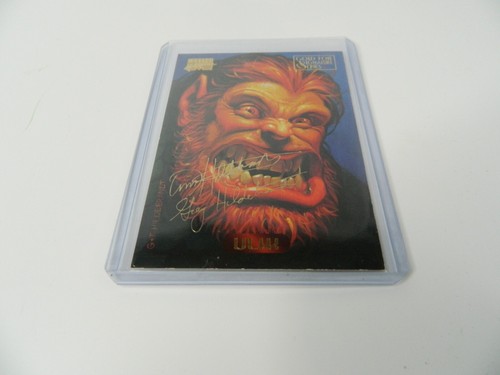 1994 Marvel Masterpieces Gold Foil Signature Series -Ulik #128 Werewolf - Picture 2 of 4