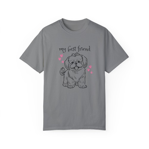 dog lovers, shihtzu lovers T-shirt,cute soft cotton comfortable unisex tee - Picture 6 of 9