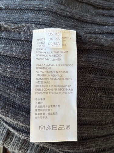 NUEVO CON ETIQUETAS Free People Better Day Acanalado Imitación Envoltura Negro Combo Suéter Falda XS/TP - Imagen 3 de 5