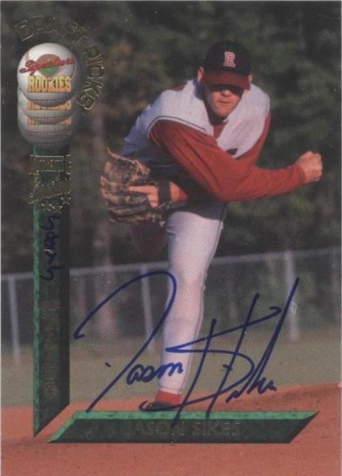 最初値下げ EXIT『GENESIS』展示パネル  非売品 直筆サイン入り 1994 Signature Rookies Draft Picks - Jason Sikes #78 for