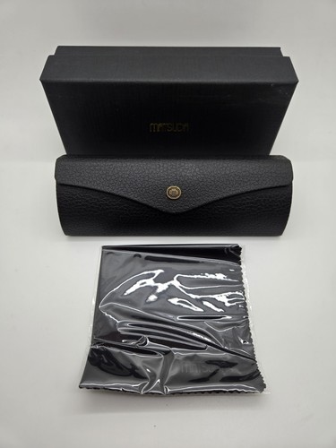 Brand New Large Black Matsuda Hard Eyeglass Sunglass Case Box Cloth - Picture 1 of 5