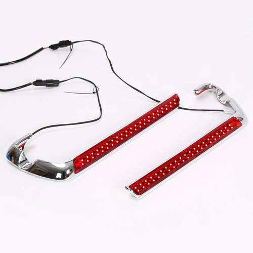 For Harley Touring Electra Glide 14-24 Pair Red Saddlebag LED Side Marker Light - Picture 9 of 9