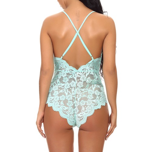 Sexy Lingerie Sheer Lace Chemise Nighties Underwear Babydoll Sleepwear G-string - Picture 42 of 77