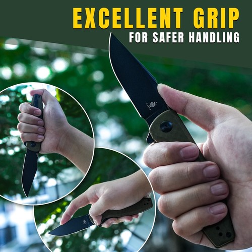 Kizer Crocodile Clip Point Folding Pocket Knife Nitro V Steel G10 Handle V4716M1 - Picture 7 of 10