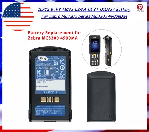 15PCS BTRY-MC33-52MA-01 BT-000337 Battery For Zebra MC3300 Series MC3300 4900mAH - 第 1/9 張圖片
