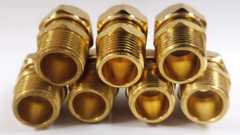 1/2" BRASS ADAPTER FITTINGS (LOT OF 7) 1/2" COMPRESSION TO 1/2" MNPT - Image 2 of 4