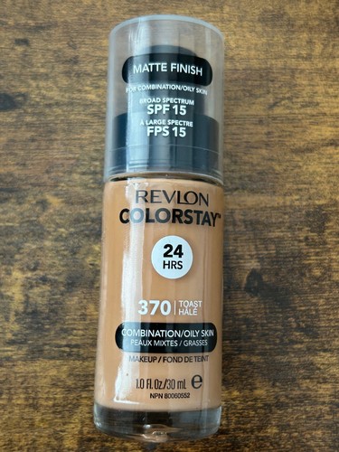 Revlon Colorstay Foundation Combination Oily Skin 370 Toast 1 Fl Oz - Picture 1 of 3
