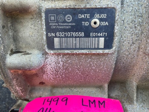 08 Chevrolet GMC 3500HD DURAMAX 6.6 ALLISON 1000 AUTOMATIC TRANSMISSION LMM - Picture 9 of 13