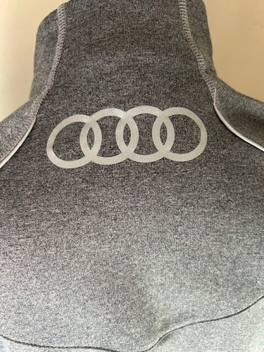 Audi Gray Mens XL Lightweight Polyester Full Zip Jacket - Picture 5 of 8