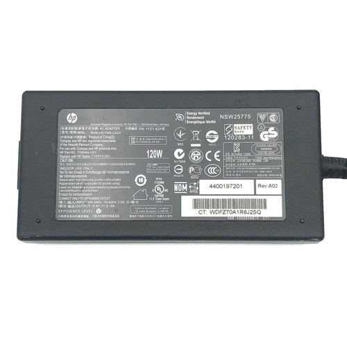 Genuine HP 120W Smart Power Adapter 19.5V 6.15A Model HSTNN-LA25 P/N 710415-001 - Picture 2 of 6
