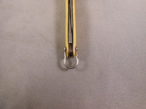 Vtg Premier Cutlery Inc Germany Yellow w/ Bail 2 Blade Folding Pocket Pen Knife - Picture 18 of 18