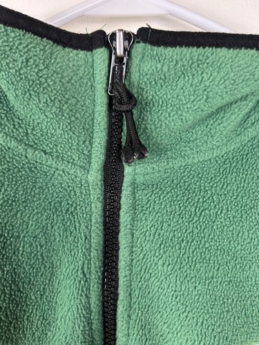 Gilet pile John Deere verde medio cerniera logo Holloway senza maniche - Foto 3 di 9