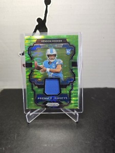 HENDON HOOKER 2023 Panini Prizm 🏈 NEON GREEN PREMIER JERSEYS  #PJ-HH LIONS