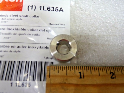 Collar de eje DAYTON SS, juego de collar de tornillo estilo, diámetro de diámetro de 7/16", 1L635, (RG)  - Imagen 3 de 6