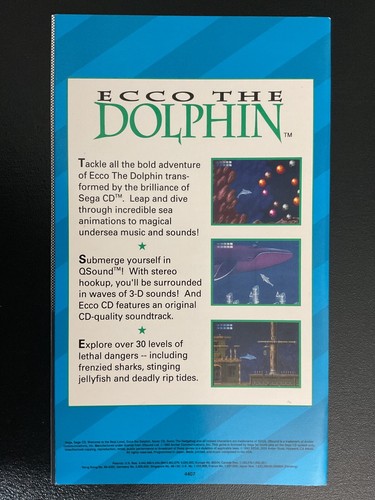 Sonic CD SEGA CD Longbox Instruction Manual Only - Picture 2 of 3