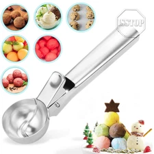 Ice Cream Scoop With Trigger Perfect For Frozen Yogurt Gelato Stainless Steel