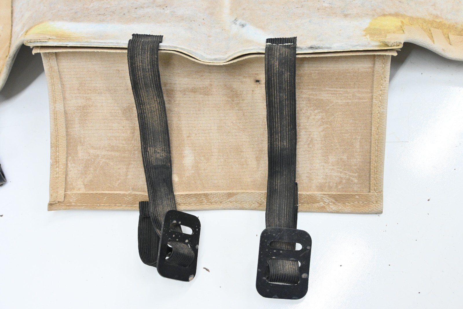⭐ 14-20 Maserati Ghibli Front Left / Right Back Seat Cover Pocket Trim Beige Oem