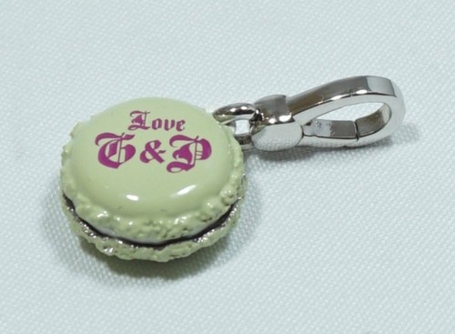 Juicy Couture Charm Macaron smalto pistacchio e argento - Imagen 3 de 3