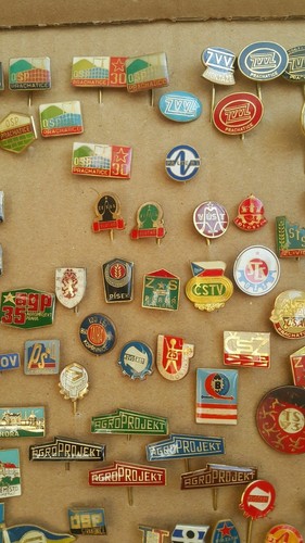 Old Enamel Czech Pins Badges Collection Set - Picture 9 of 12