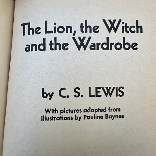 The Lion, the Witch and the Wardrobe C.S. Lewis 1950 Vintage Paperback - Picture 7 of 13