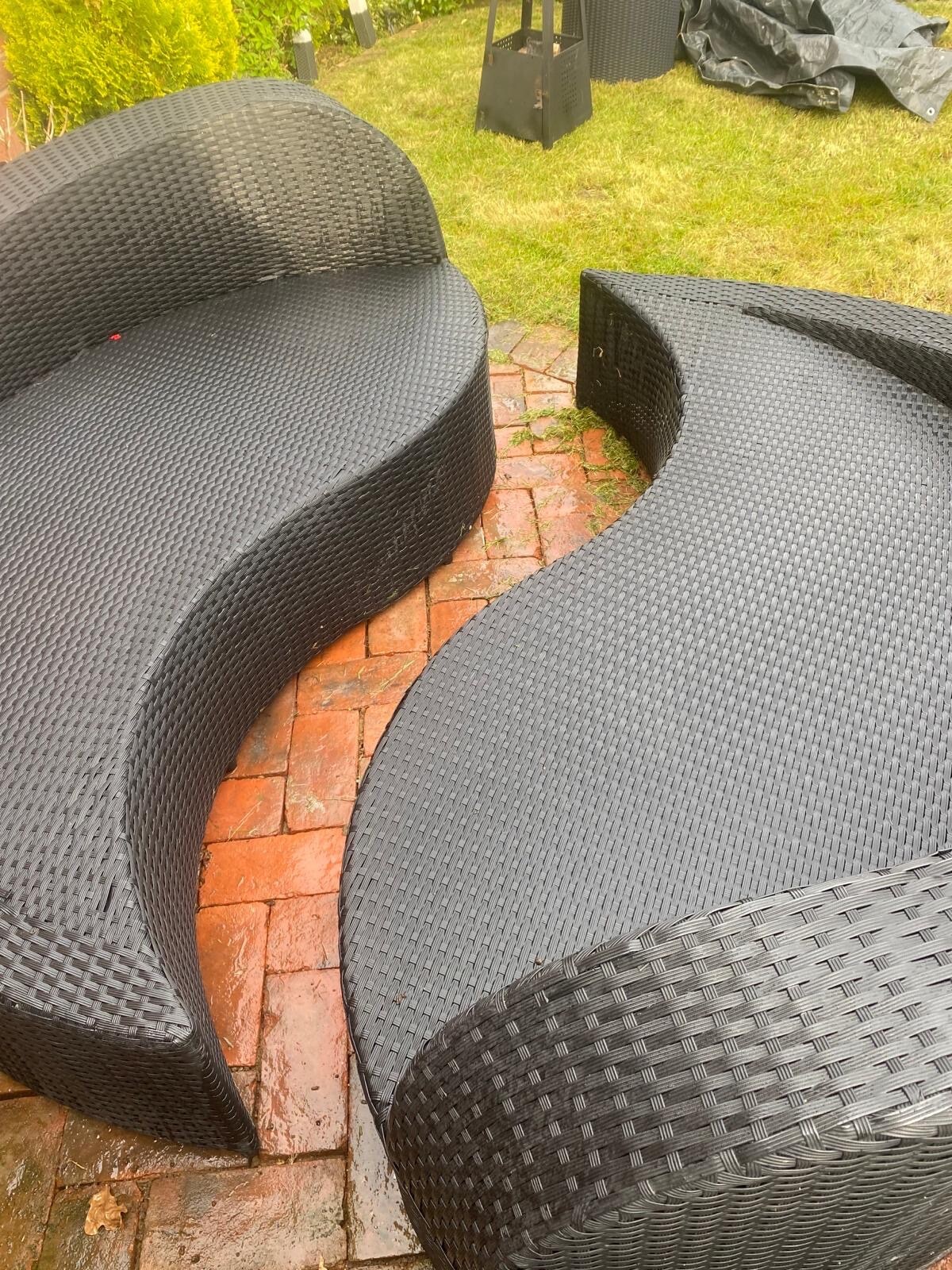 Rattan garden chair eBay