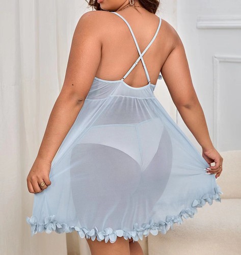 Women Sexy Lingerie See Through Lace Dress Sleepwear Babydoll Underwear G-string - Picture 60 of 79