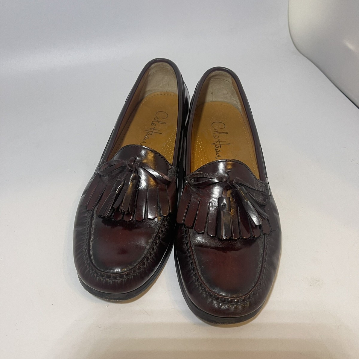 Cole Haan Pinch Burgundy Tassel Kiltie Loafers Size 9.5 D C02692 Dress Shoes PINCH TASSEL BURGANDY – DiPrima main image 2
