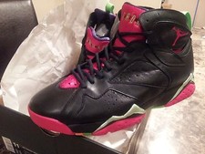 Nike Air Jordan Retro 7 VII Marvin The Martian BLACK RED Size 11 