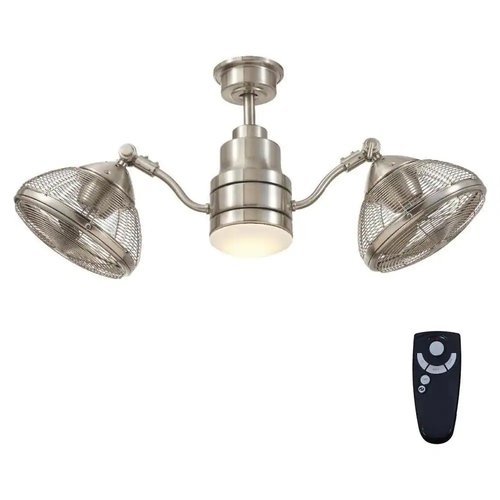 Twin Oscillating 42" Indoor/Outdoor LED Ceiling Fan w/ Light Kit & Remote Contro - Picture 8 of 14
