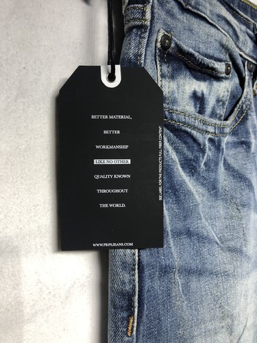 NWT $198 PRPS Windsor Tapered Skinny Fit Distressed Jeans Denim Blue Sz 30x33 - Picture 5 of 12