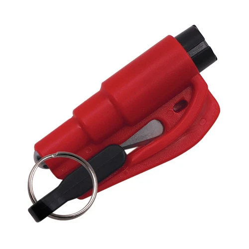 Emergency Escape Car Window Breaker Mini Hammer Keyring Seat Belt Cutter New uk - Picture 10 of 12