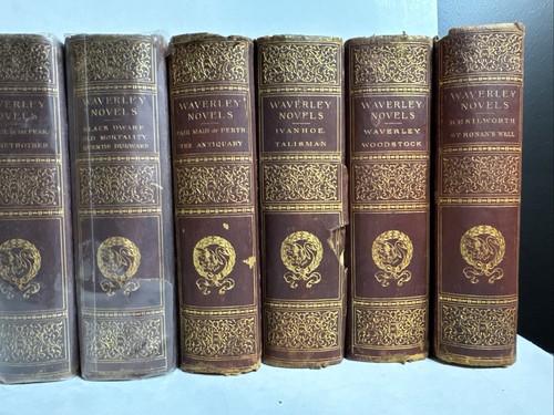11 Volumes The Waverley Novels by Sir Walter Scott Illustrated, 1800’s, B196 - Picture 10 of 10
