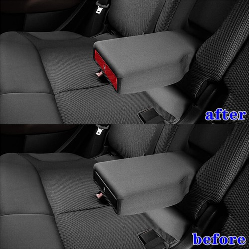 Red Carbon Fiber Interior Rear Center Armrest Cupholder Cover Trim For Fiat 500L - Picture 5 of 13