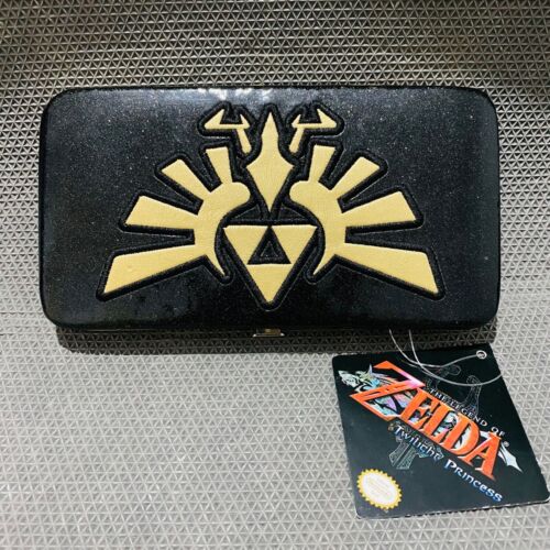 THE LEGEND OF ZELDA Geldbörse Geldbeutel Logo Neu Schwarz Nintendo Neu mit Etikett