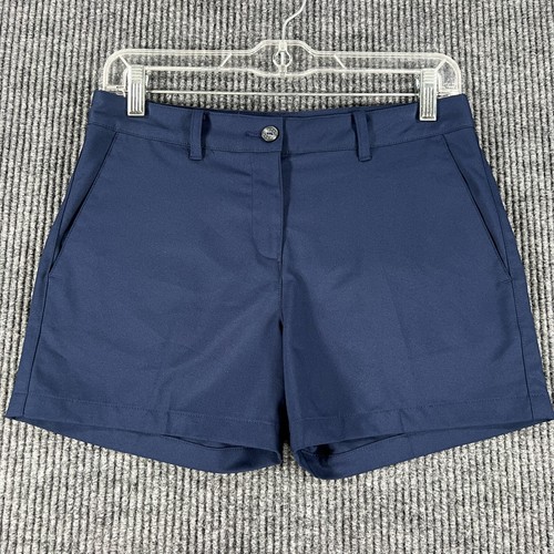 PUMA Girls Youth Shorts XL Extra Large Blue Chino Outdoor School Casual Comfort - Picture 1 of 13