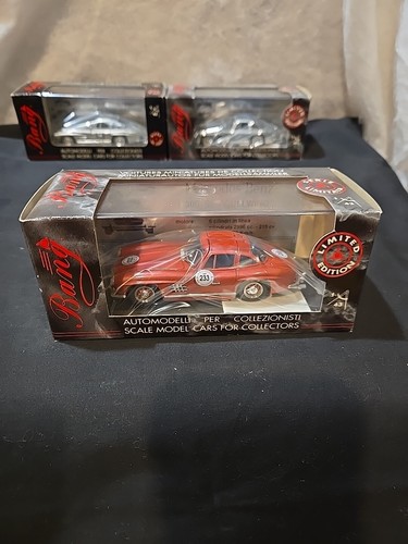 Bang 1:43 Scale Mercedes 300 SL Gullwing Mille Migla 89 Limited Edition Red NIB - Bild 3 von 9