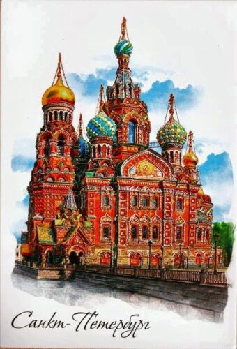 Fridge Magnet Famous Art Building Church Savior On Blood Saint Petersburg Russia Ebay