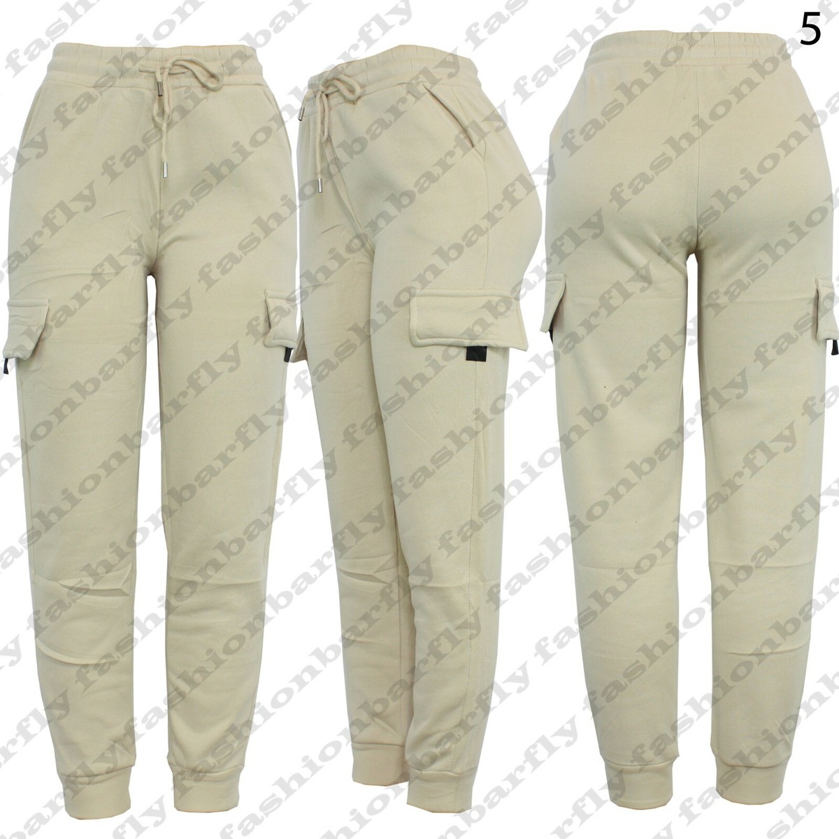 New Ladies Cargo Combat Stretch Casual Trousers Womens Slim Fit Sport Jogger