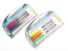 2 PACKS 6 PROMARX® DRY ERASE MARKERS BLACK BLUE RED GREEN ORANGE YELLOW