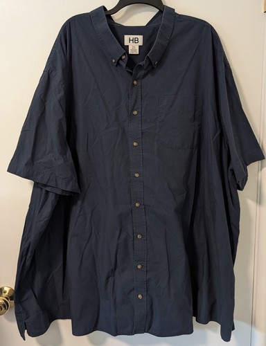 Pre-Owned Men's Harbor Bay Button Down Shirt Size 5X Plus Sized Big & Tall - Picture 6 of 34