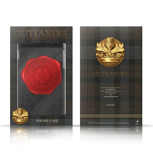 OFFICIAL OUTLANDER COMPOSED GRAPHICS SOFT GEL CASE FOR SAMSUNG PHONES 3 - Picture 7 of 10
