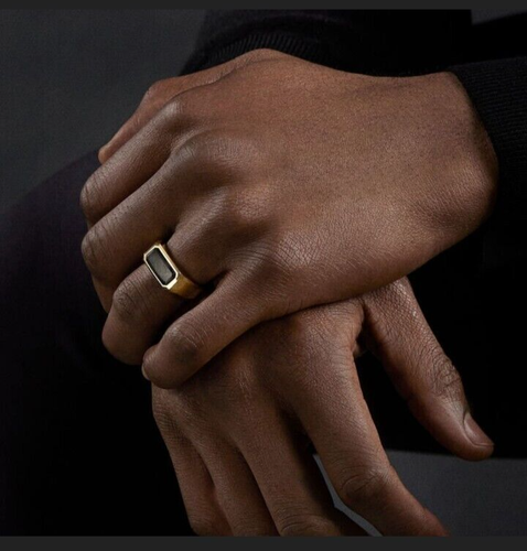 Black Onyx Ring, Signet Ring, Women Ring, Men Ring, Pinky Ring, unisex ring .