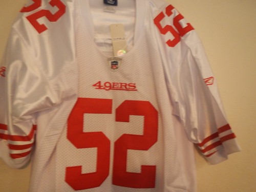 PATRICK WILLIS # 52 SF 49ERS MEN'S WHITE JERSEY XL ( 52 ) - Picture 3 of 5