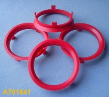 4x Zentrierringe 70,1 mm  64,1 mm rot für Alufelgen A701641