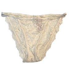 NWT VICTORIA'S SECRET Dream Angels String String Bikini XS-S-M-L-XL Ivory Lace