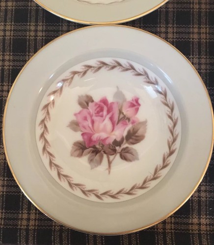 Juego de 6 tazones de postre Noritake Rosemont. Excelente estado - Imagen 2 de 5